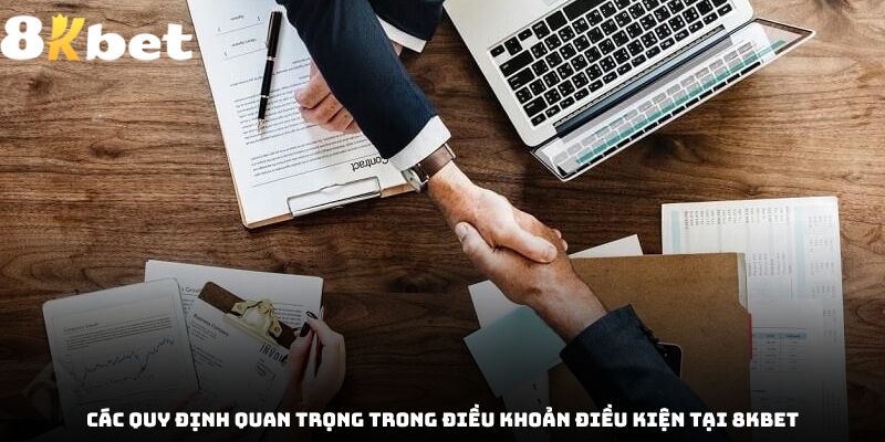 Các quy định quan trọng trong điều khoản điều kiện tại 8kbet